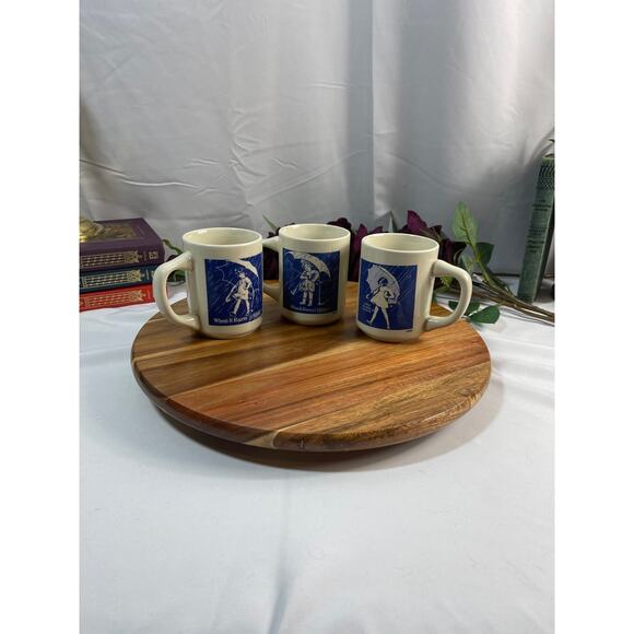 Set of 3 Vintage Morton Salt Girl Coffee Mugs - When it Rains it Pours - Picture 8 of 8